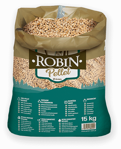 worek pelletu opałowego Robin do kupienia w Kołaczycach lub sklepie internetowym